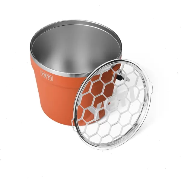 YETI Rambler Beverage Bucket, Double-Wall Vacuum Insulated Ice Bucket with Lid, Camp Green