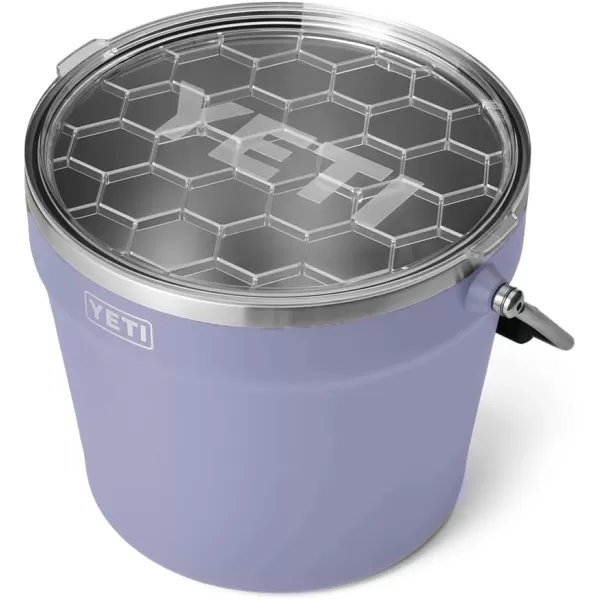 YETI Rambler Beverage Bucket, Double-Wall Vacuum Insulated Ice Bucket with Lid, Camp Green