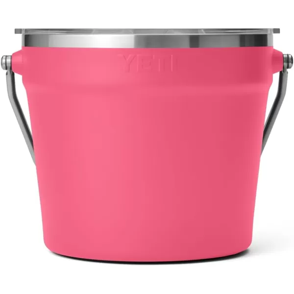 YETI Rambler Beverage Bucket, Double-Wall Vacuum Insulated Ice Bucket with Lid, Camp Green