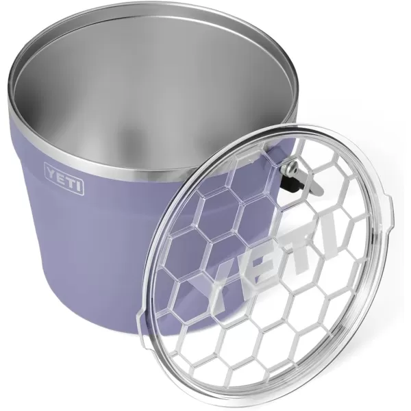 YETI Rambler Beverage Bucket, Double-Wall Vacuum Insulated Ice Bucket with Lid, Camp Green