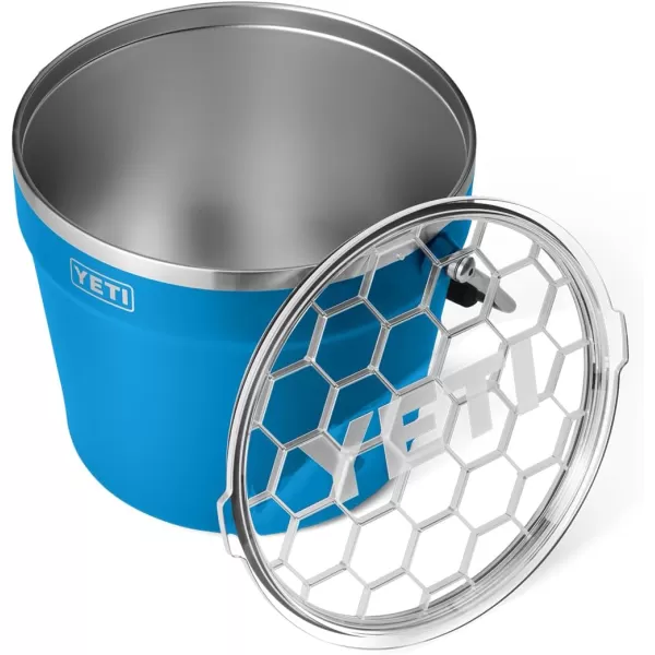 YETI Rambler Beverage Bucket, Double-Wall Vacuum Insulated Ice Bucket with Lid, Camp Green