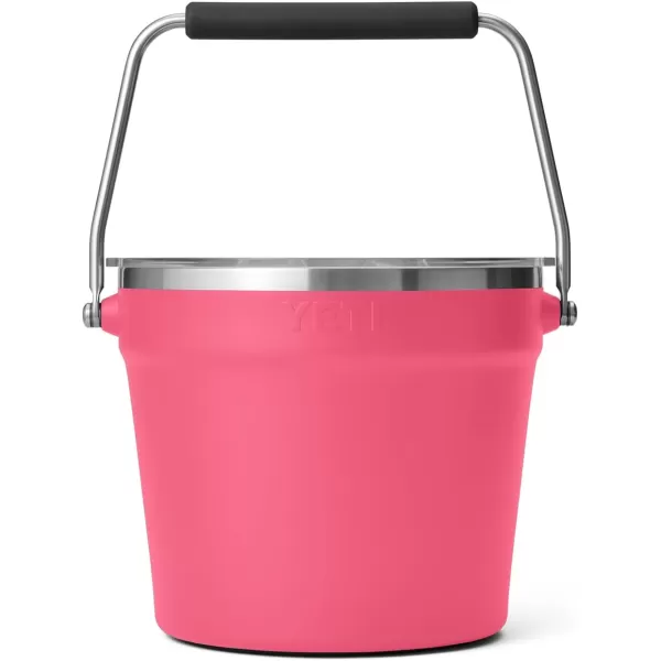 YETI Rambler Beverage Bucket, Double-Wall Vacuum Insulated Ice Bucket with Lid, Camp Green