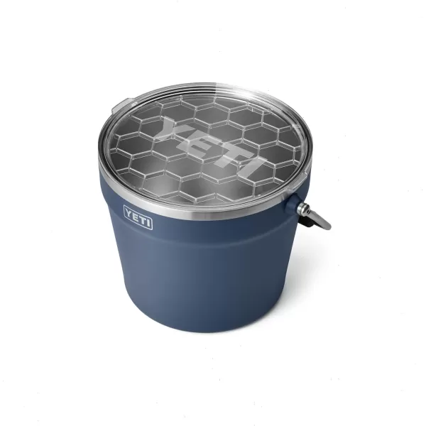 YETI Rambler Beverage Bucket, Double-Wall Vacuum Insulated Ice Bucket with Lid, Camp Green