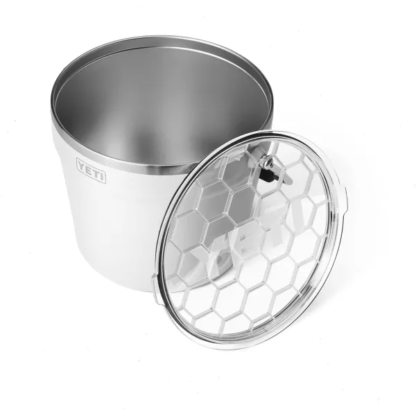 YETI Rambler Beverage Bucket, Double-Wall Vacuum Insulated Ice Bucket with Lid, Camp Green