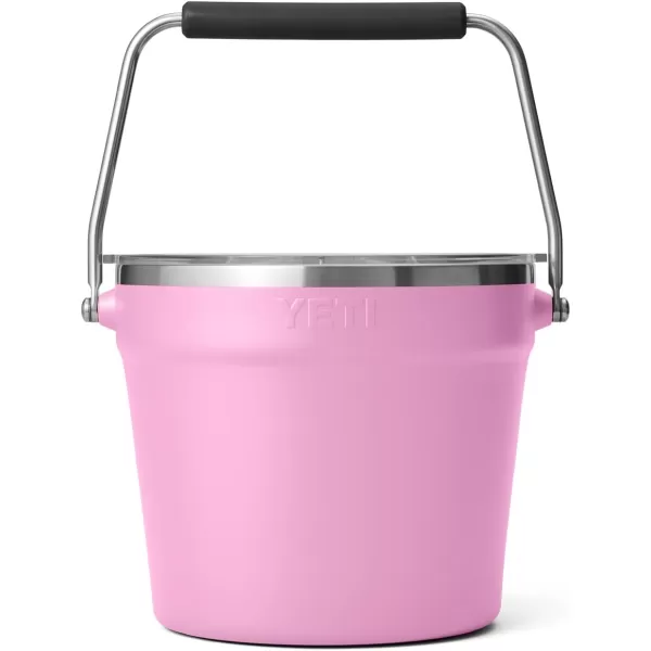YETI Rambler Beverage Bucket, Double-Wall Vacuum Insulated Ice Bucket with Lid, Camp Green