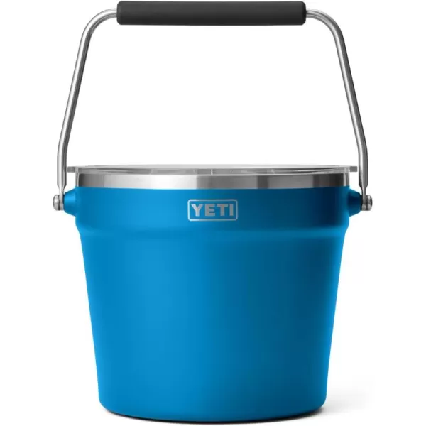 YETI Rambler Beverage Bucket, Double-Wall Vacuum Insulated Ice Bucket with Lid, Camp Green