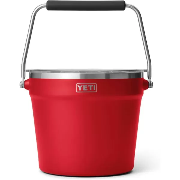 YETI Rambler Beverage Bucket, Double-Wall Vacuum Insulated Ice Bucket with Lid, Camp Green