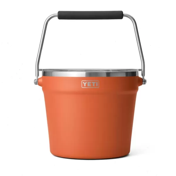 YETI Rambler Beverage Bucket, Double-Wall Vacuum Insulated Ice Bucket with Lid, Camp Green