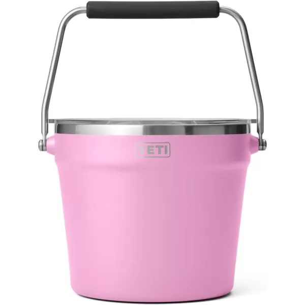 YETI Rambler Beverage Bucket, Double-Wall Vacuum Insulated Ice Bucket with Lid, Camp Green