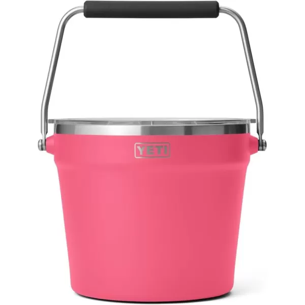 YETI Rambler Beverage Bucket, Double-Wall Vacuum Insulated Ice Bucket with Lid, Camp Green