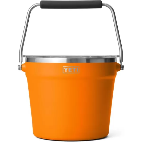 YETI Rambler Beverage Bucket, Double-Wall Vacuum Insulated Ice Bucket with Lid, Camp Green