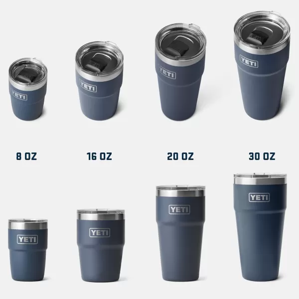 YETI Rambler 16 oz Stackable Tumbler, Vacuum Insulated, Stainless Steel with MagSlider Lid, Tropical Pink