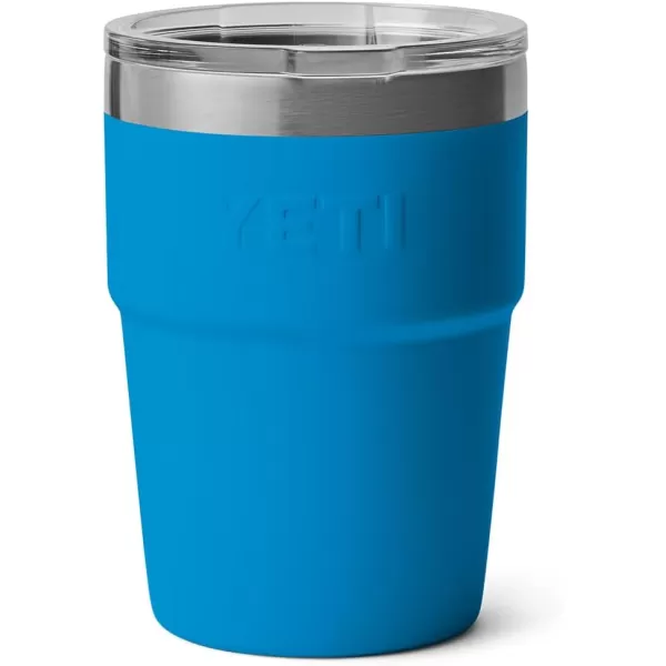 YETI Rambler 16 oz Stackable Tumbler, Vacuum Insulated, Stainless Steel with MagSlider Lid, Tropical Pink