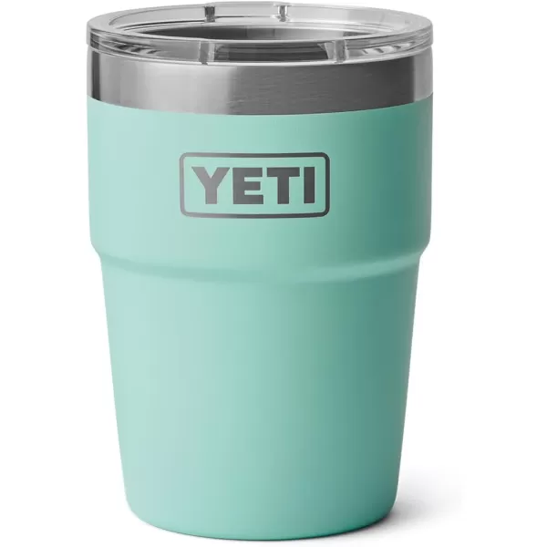 YETI Rambler 16 oz Stackable Tumbler, Vacuum Insulated, Stainless Steel with MagSlider Lid, Tropical Pink