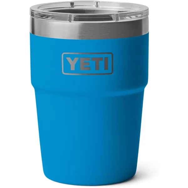 YETI Rambler 16 oz Stackable Tumbler, Vacuum Insulated, Stainless Steel with MagSlider Lid, Tropical Pink