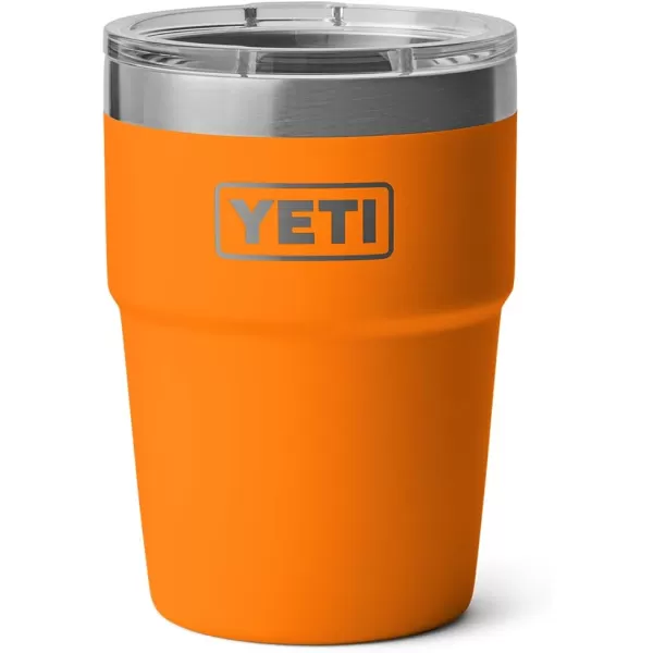 YETI Rambler 16 oz Stackable Tumbler, Vacuum Insulated, Stainless Steel with MagSlider Lid, Tropical Pink