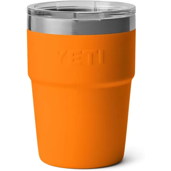 YETI Rambler 16 oz Stackable Tumbler, Vacuum Insulated, Stainless Steel with MagSlider Lid, Tropical Pink