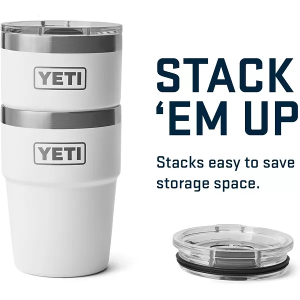 YETI Rambler 16 oz Stackable Tumbler, Vacuum Insulated, Stainless Steel with MagSlider Lid, Tropical Pink