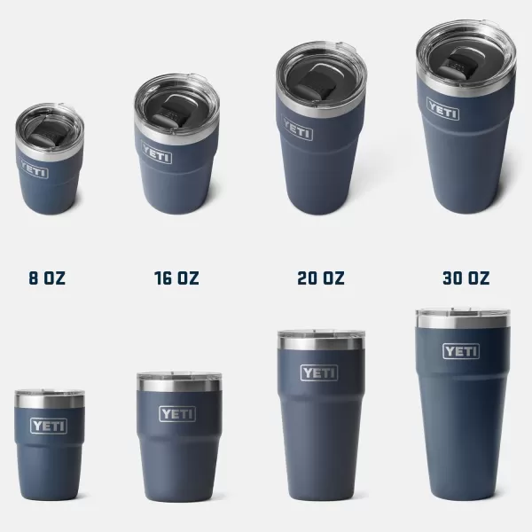 YETI Rambler 16 oz Stackable Tumbler, Vacuum Insulated, Stainless Steel with MagSlider Lid, Tropical Pink