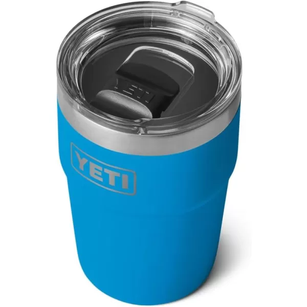 YETI Rambler 16 oz Stackable Tumbler, Vacuum Insulated, Stainless Steel with MagSlider Lid, Tropical Pink