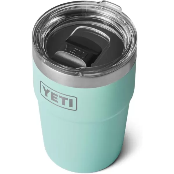 YETI Rambler 16 oz Stackable Tumbler, Vacuum Insulated, Stainless Steel with MagSlider Lid, Tropical Pink