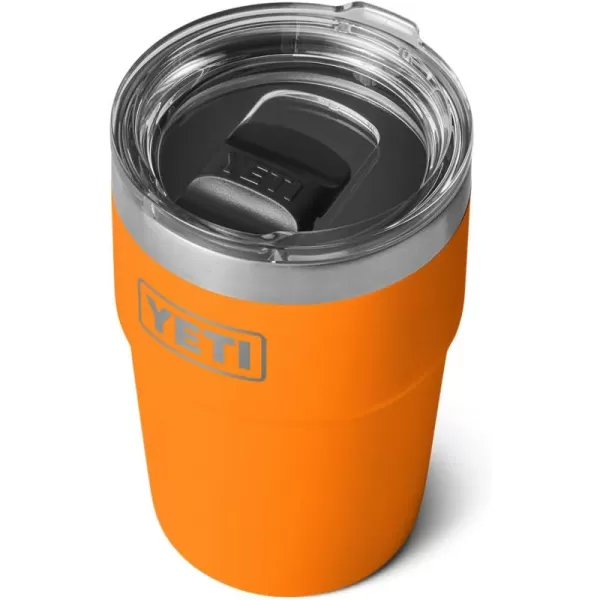 YETI Rambler 16 oz Stackable Tumbler, Vacuum Insulated, Stainless Steel with MagSlider Lid, Tropical Pink