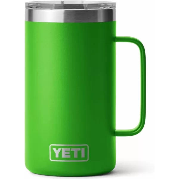 YETI Rambler 24 oz Mug, Vacuum Insulated, Stainless Steel with MagSlider Lid, White