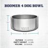 imageYETI Boomer 4 Stainless Steel NonSlip Dog Bowl Holds 32 OuncesCharcoal