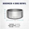 imageYETI Boomer 4 Stainless Steel NonSlip Dog Bowl Holds 32 OuncesSandstone Pink