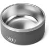 imageYETI Boomer 8 Stainless Steel NonSlip Dog Bowl Holds 64 OuncesCharcoal