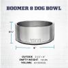 imageYETI Boomer 8 Stainless Steel NonSlip Dog Bowl Holds 64 OuncesWild Vine Red