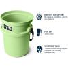 imageYETI Loadout 5Gallon Bucket Impact Resistant FishingUtility BucketKey Lime