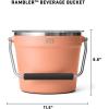 imageYETI BeverageIce Bucket Holds 6 Longnecks or 3 Bottles of WineLowcountry Peach