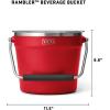 imageYETI BeverageIce Bucket Holds 6 Longnecks or 3 Bottles of WineRescue Red