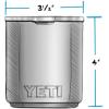 imageYETI Rambler 10 oz Stackable Lowball 20 Vacuum Insulated Stainless Steel with MagSlider LidBig Wave Blue