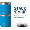 imageYETI Rambler 10 oz Stackable Lowball 20 Vacuum Insulated Stainless Steel with MagSlider LidBig Wave Blue