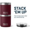 imageYETI Rambler 10 oz Stackable Lowball 20 Vacuum Insulated Stainless Steel with MagSlider LidWild Vine Red