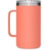 imageYETI Rambler 24 oz Mug Vacuum Insulated Stainless Steel with MagSlider LidCoral