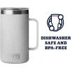 imageYETI Rambler 24 oz Mug Vacuum Insulated Stainless Steel with MagSlider LidGrey StoneTextured