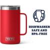 imageYETI Rambler 24 oz Mug Vacuum Insulated Stainless Steel with MagSlider LidRescue Red