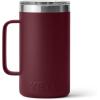 imageYETI Rambler 24 oz Mug Vacuum Insulated Stainless Steel with MagSlider LidWild Vine Red