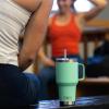 imageYETI Rambler Tumbler with Handle and Straw Lid Vacuum Insulated Travel Mug Stainless SteelAgave Teal