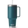 imageYETI Rambler Tumbler with Handle and Straw Lid Vacuum Insulated Travel Mug Stainless SteelAgave Teal