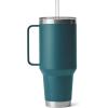 imageYETI Rambler Tumbler with Handle and Straw Lid Vacuum Insulated Travel Mug Stainless SteelAgave Teal