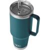 imageYETI Rambler Tumbler with Handle and Straw Lid Vacuum Insulated Travel Mug Stainless SteelAgave Teal