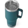 imageYETI Rambler Tumbler with Handle and Straw Lid Vacuum Insulated Travel Mug Stainless SteelAgave Teal