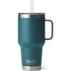 imageYETI Rambler Tumbler with Handle and Straw Lid Vacuum Insulated Travel Mug Stainless SteelAgave Teal