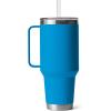 imageYETI Rambler Tumbler with Handle and Straw Lid Vacuum Insulated Travel Mug Stainless SteelBig Wave Blue