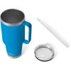 imageYETI Rambler Tumbler with Handle and Straw Lid Vacuum Insulated Travel Mug Stainless SteelBig Wave Blue