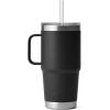imageYETI Rambler Tumbler with Handle and Straw Lid Vacuum Insulated Travel Mug Stainless SteelBlack